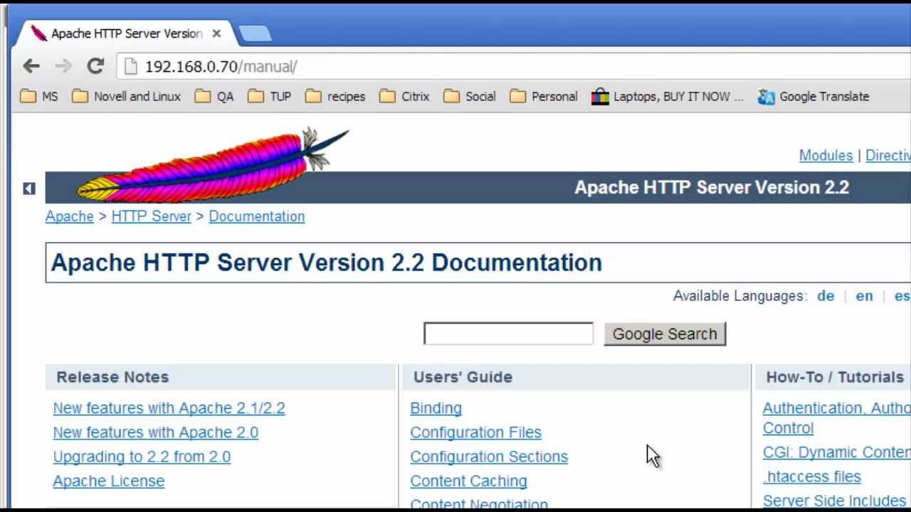 Learning-Linux-Lesson-23-Installing-the-Apache-Web-Server-on